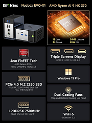 AMD Ryzen™ AI 9 HX 370 --EVO-X1 AI Mini PC