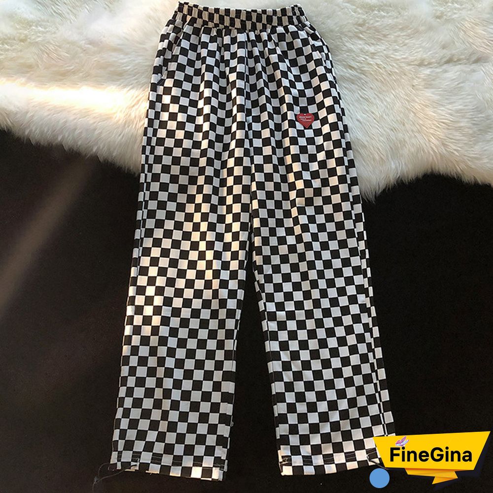 Plaid Heart Slacks