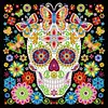 Flower Skull-Luminous Special Shaped Diamond Painting Kit