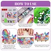 Rainbow Butterfly & Flower - 5D DIY Hooks - 28*17CM