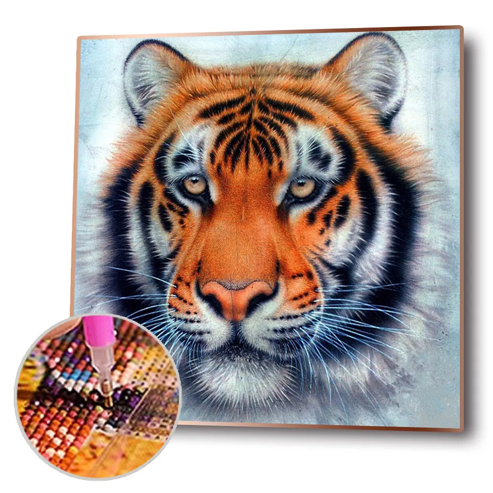 Diamond Painting - Full Round Drill - Tiger(30*30cm)