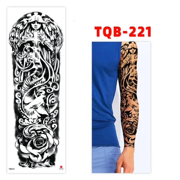 Temporary Tatoo Tattoo for Woman Tattoo Stickers Arm Tattoo Big Sleeve Men and Women Personality Tiger Leopard stickers