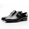 Mens Casual Dress Shoes With Side Buckle