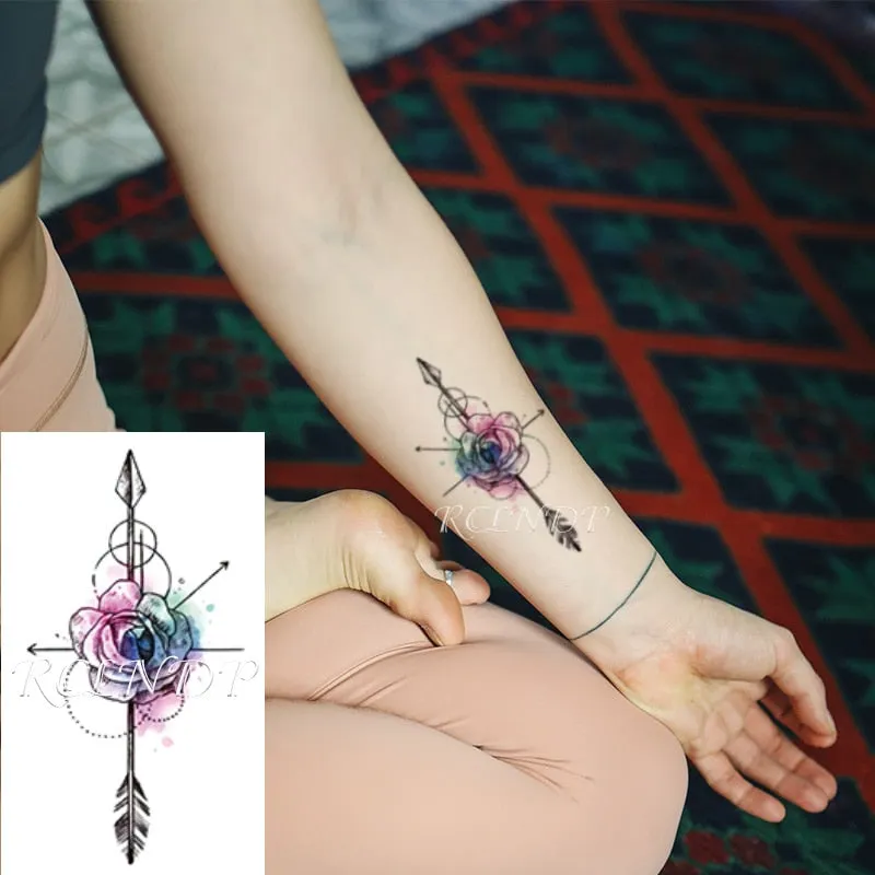 Waterproof Temporary Tattoo sticker movie School badge fake tatto flash tatoo for men women