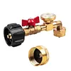QCC1 Propane Refill Elbow Adapter with ON/Off Control Valve Fill 1 Lb Tanks