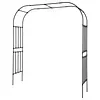 [US Local Warehouse] 7.87ft Garden Arch Trellis for Climbing Plants Metal Arch Frame Pumpkin Archway Outdoor Garden Arbors and Arches for Halloween Christmas Birthday Party Baby Shower Decoration (300x240x50cm)