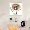 Colorful Girl-11CT/14CT Stamped Cross Stitch 40*40cm
