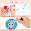 (US Local)3Pcs Vase Shape Diamond Painting Pen Multi-Function Handicraft Tool (Dolphin Vase)