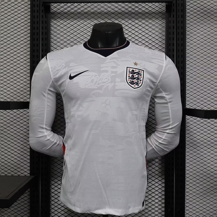 2026-27 World Cup England Home Long-Sleeve T-Shirt - Player Version