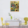 Birds Sunflower-Partial Round Diamond Painting