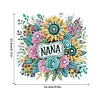 (US Local)Acrylic Special Shape Flowers 5D DIY Diamond Painting Dots Pendant for Window