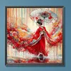 (US Local)Paint By Numbers Kit On Canvas DIY Oil Art Girl Picture Home Wall Decor40x40cm