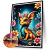 Diamond Painting-DIY Full Round Drill Dragon And Flower