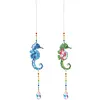 2pcs/set Crystal Sun Catcher Double-sided Diamond Painting Pendant Rainbow Chaser Hanging Kits