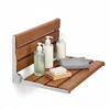 [US Local Warehouse] 17.7inch Bathroom Safety Shower Chair with Back Anti-Slip for Elderly & Disabled