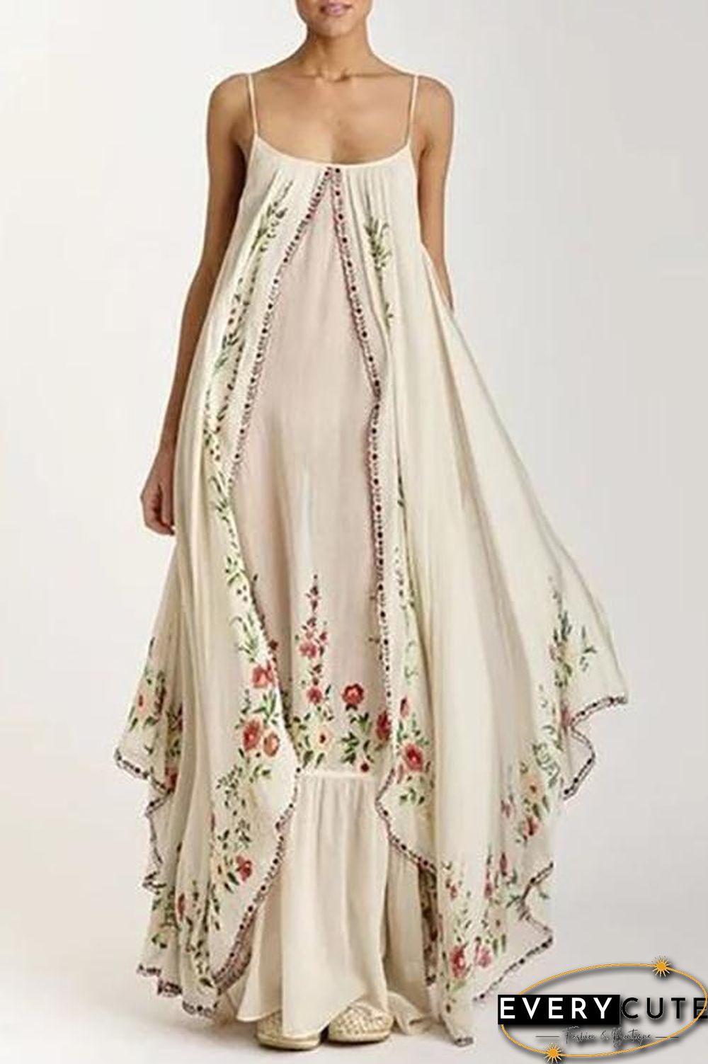 Bohemia Print Slip Maxi Dress