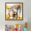 Coffee Gnome-11CT Stamped Cross Stitch 40*40cm/15.75*15.75in