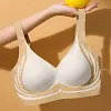 Soutien-gorge push-up sans fil anti-affaissement 