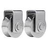 2Pcs V Type Groove Wheel Stainless Steel Gate Roller Wheel for Gym Equipment