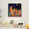 A Town Under Stars-11CT Stamped Cross Stitch 50*50cm/19.69*19.69in
