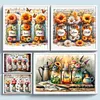 (Multi-Style) Sunflower Vase-11CT Stamped Cross Stitch 45*45cm/17.72*17.72in