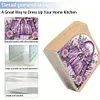 Acrylic Napkin Holder Diamond Painting Kit for Home Table Decor (Purple Bag)