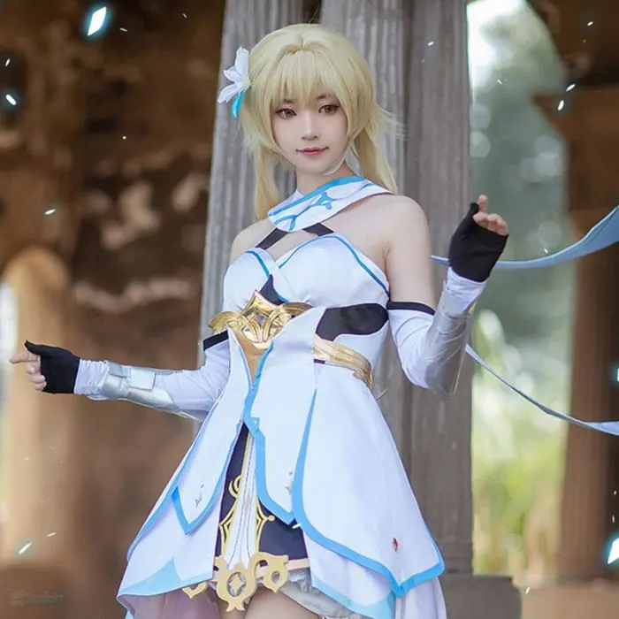 Genshin Toys Player Female Traveler Cosplay Costume 