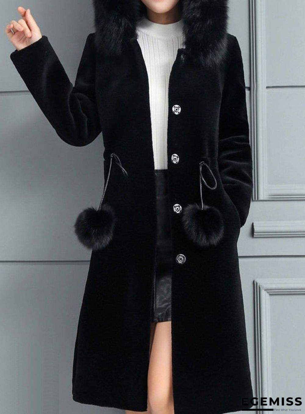 New ins women's medium and long imitation mink coat | EGEMISS