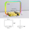 Mobile Phone Earphone Watch 3 in 1 Wireless Charger RGB Colorful Light Multi-Function Atmosphere Light Smart Night Light