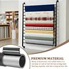 [US Local Warehouse] 13 Rolls Vinyl Roll Holder with Adjustable Hanging Rod for Wallpaper Window Film