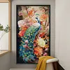 (US Local)Peacock Peony-16CT Stamped Cross Stitch Kit(73x119cm)
