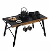 [US Local Warehouse] Aluminum Folding IGT Camping Table with Carry Bag for Patio BBQ Backyard Picnic