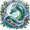 (US Local)Acrylic Special Shape Dragon Wreath 5D DIY Diamond Painting Dots Pendant