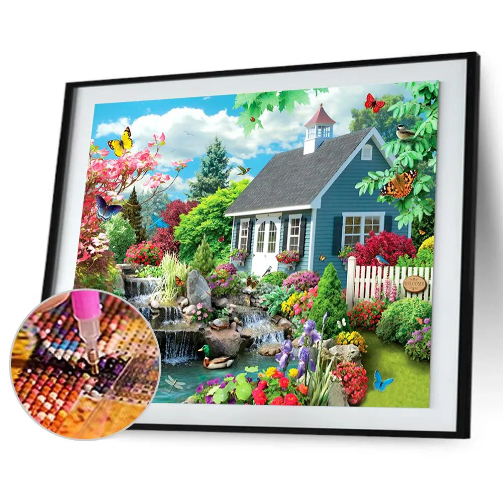 Diamond Painting - Full Round Drill - Quiet Yard