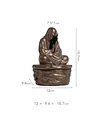 Ceramic Incense Holder for Cone and Coil - Incense Burner Holder Zen Decor with Buddha Statue Design Protection from Evil