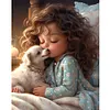 >SALE<5D DIY Full Round Drill Diamond Painting Sweet Girl Home Decor Craft 40x50cm