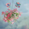 6Pcs Flower Dragonfly DIY Diamond Painting Kits Garden Stakes Diamond Art Kits