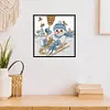 Snowman-14CT Stamped Cross Stitch Kit(26*23cm)