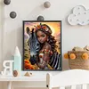 >SALE<5D DIY Full Round Drill Diamond Painting Zebra & Girl Decor Art Craft 30x40cm