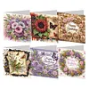 6Pcs Xmas Happy Birthday DIY Diamond Painting Card Rhinestone Painting Card Kit