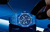 Blue 904L Steel Blue Dial - Perpetual Calendar Watch - 41mm