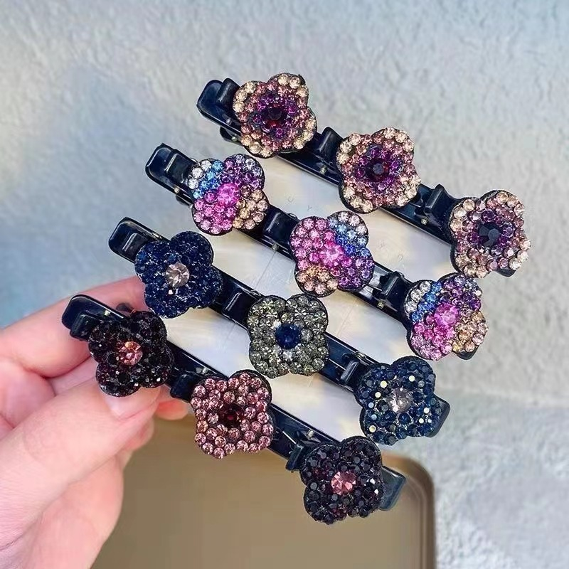 Sparkling Crystal Stone Braided Hair Clips🎁Best Christmas Gift For Your Girls