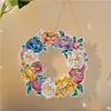 DIY Special Shaped Drills Diamond Painting Flower Wreath Kit