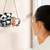 2pcs/set DIY Panda Owl Hanging Mirror Diamond Art Wall Door Decoration Kit