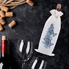 5D DIY Special Shaped Drill Diamond Painting Wine Bottle Bags Covers Kit (Flower)