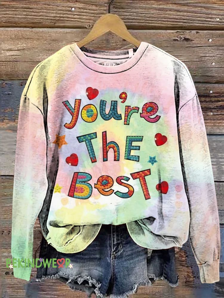 You&rsquo;re The Best Mental Health Awareness Sweashirt Multicolor / S
