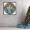 Jesus Virgin Glass Painting-Paint by Numbers Acrylic Painting 40*40CM