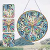 Diamond Painting Wooden Butterfly Hanging Clock Kit