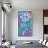 >SALE<5D DIY Diamond Painting Flower Dreamcatcher Kits Full Round Drill Pictures