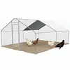 [US Local Warehouse] 9.84x13.12x6.56FT Large Chicken Coop Spire Shaped Walk-in Poultry Cage for Yard